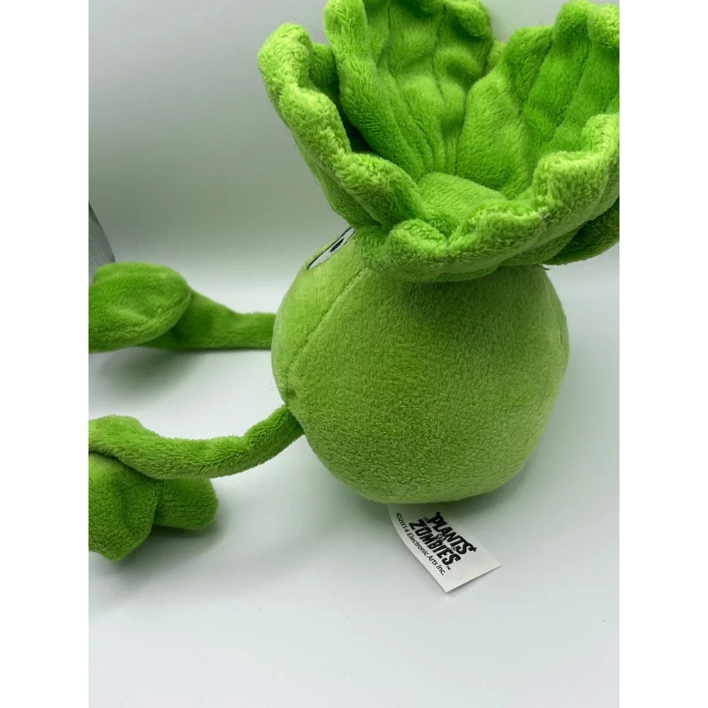 Plants vs Zombies Bonk Choy Plush Green Stuffed Toy Electronic Arts 2014 PvZ
